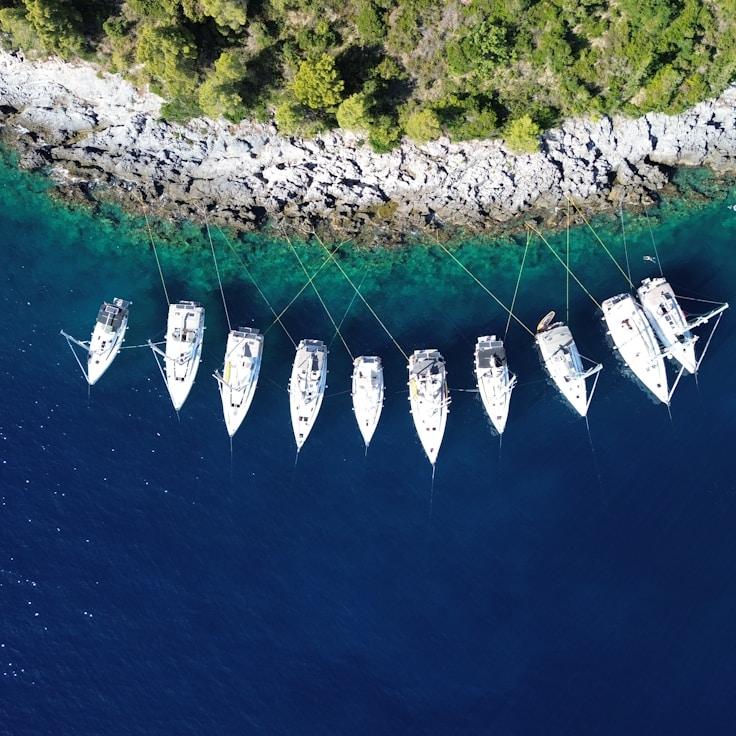 Corporate retreat on yacht